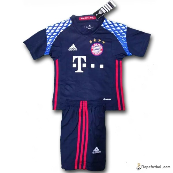 Camiseta Bayern de Múnich Replica Primera Ropa Niños Portero 2016/17 Azul